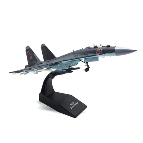 Metallflugzeugmodell Diecast Metalllegierung Russland Fulcrum Flanker for SU 35 Su-35 SU35 Flugzeug-Kämpfermodell Im Maßstab 1/100 Spielzeug Display Sammlerstück von TSOENMCSW