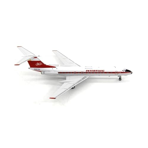 Metallflugzeugmodell Druckguss for TU-134A A134 Maßstab 1/400 Interflug DDR-SCP Airlines Flugzeugmodell Legierung Mit Fahrwerk Display Sammlerstück von TSOENMCSW