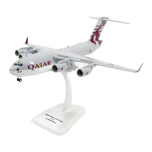 Metallflugzeugmodell for C-17 Qatar C17 HG7075 1:200 Maßstab Simulation Transport Flugzeug Flugzeug Legierung Modell Spielzeug Display Sammlerstück von TSOENMCSW