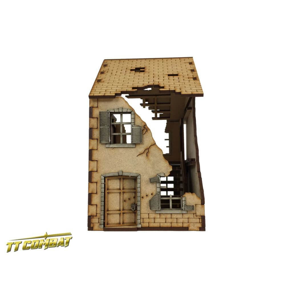 '28mm Ruined Terrace House' von TT Combat