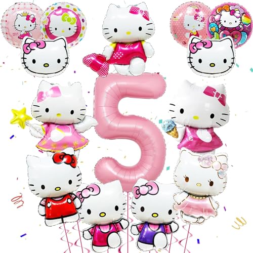 Geburtstag Luftballons Mädchen, 14 Stück Luftballon Geburtstag Kit, Folienballon Katze Weiß Rosa, Thema Party Ballon Dekoration, Folienballon Deko für Kinder, Kindergeburtstag Party Dekoration (5) Geburtstag Luftballons Mädchen, 14 Stück Luftballon Geburtstag Kit, Folienballon Katze Weiß Rosa, Thema Party Ballon Dekoration, Folienballon Deko für Kinder, Kindergeburtstag Party Dekoration (5) von TTDCQQID