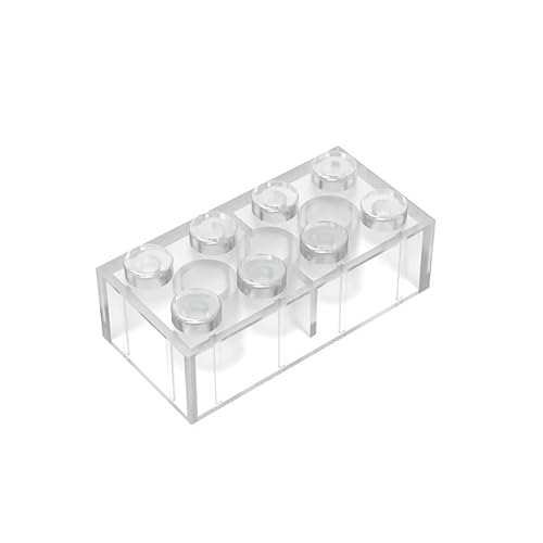 TTEHGB TOY Klassischer Massenziegel 2x4, 100 Stück Baustein Voll Transparent, Kompatibel mit Alle Großen Marken, MOC Enthusiasten Farben: Voll Transparent TTEHGB TOY Klassischer Massenziegel 2x4, 100 Stück Baustein Voll Transparent, Kompatibel mit Alle Großen Marken, MOC Enthusiasten Farben: Voll Transparent von TTEHGB TOY