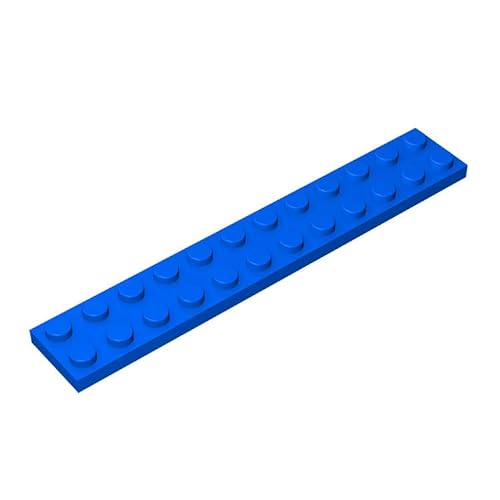 100 Stück 2x12 Bauplatte, kompatibel mit Lego, Farben:Blau von TTEHGB TOY
