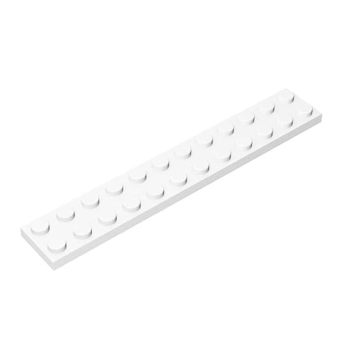 100 Stück 2x12 Bauplatte, kompatibel mit Lego, Farben:Weiss 100 Stück 2x12 Bauplatte, kompatibel mit Lego, Farben:Weiss von TTEHGB TOY