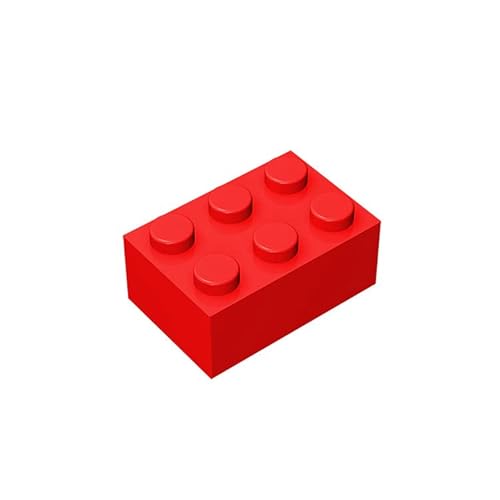 200 Stück 2x3 Bricks Backstein Zapfen 3002, kompatibel mit Lego, Farben: Rot 200 Stück 2x3 Bricks Backstein Zapfen 3002, kompatibel mit Lego, Farben: Rot von TTEHGB TOY