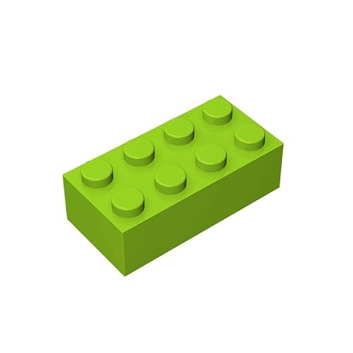 300 Steine 2x4 Klassische Steine, kompatibel mit Lego Top-Marken, MOC-Enthusiasten, Farben:Grass Green von TTEHGB TOY