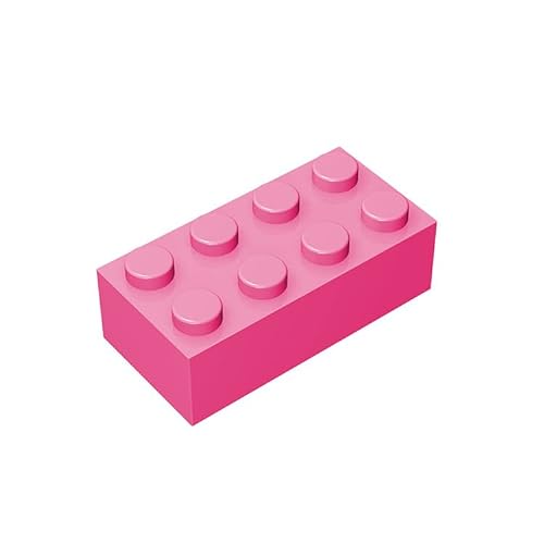 300 Steine 2x4 Klassische Steine, kompatibel mit Lego Top-Marken, MOC-Enthusiasten, Farben:Peach Red von TTEHGB TOY