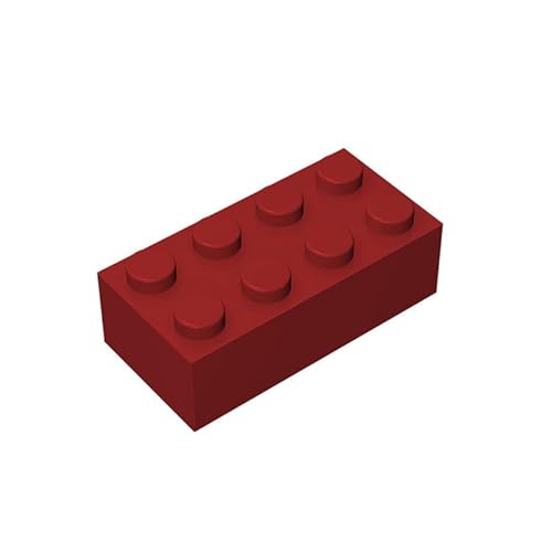 300 Steine 2x4 Klassische Steine, kompatibel mit Lego Top-Marken, MOC-Enthusiasten, Farben:Persimmon Red von TTEHGB TOY