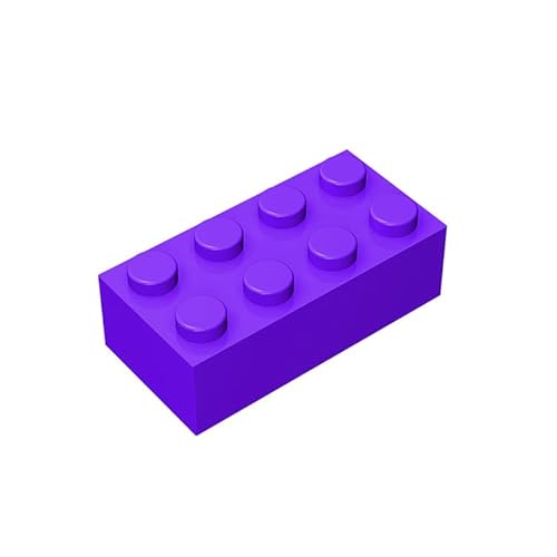 300 Steine 2x4 Klassische Steine, kompatibel mit Lego Top-Marken, MOC-Enthusiasten, Farben:Purple von TTEHGB TOY