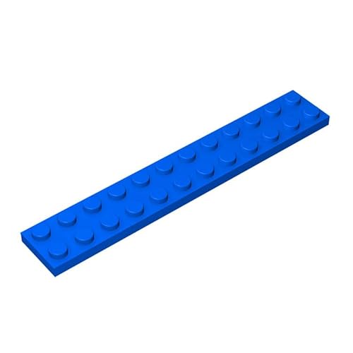 50 Stück 2x12 Bauplatte, kompatibel mit Lego, Farben:Blau von TTEHGB TOY