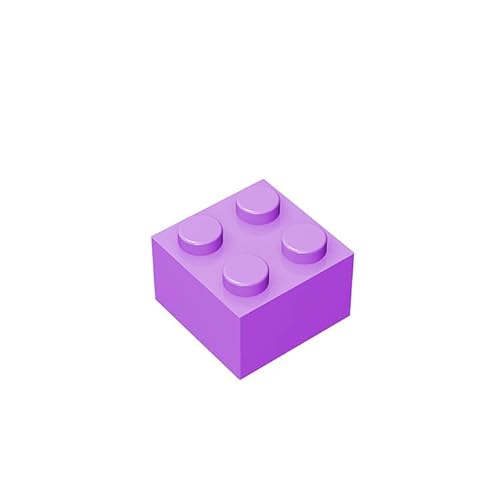 Classic Building Brick 2x2, 100 Piece Bulk Brick Block, Bluish Violet 2x2 Bricks, Compatible with Lego Parts and Pieces 3003(Colour: Bluish Violet) von TTEHGB TOY