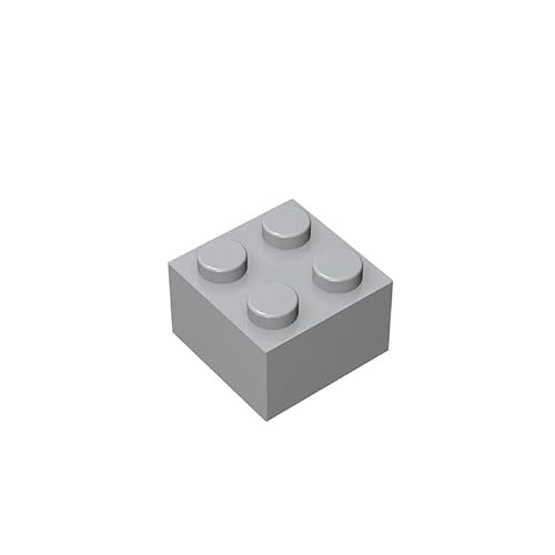 Classic Building Brick 2x2, 100 Piece Bulk Brick Block, Light Gray 2x2 Bricks, Compatible with Lego Parts and Pieces 3003(Colour: Light Gray) von TTEHGB TOY