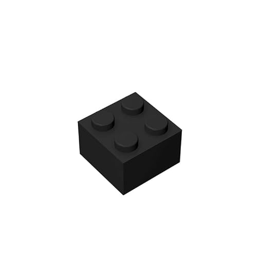 Classic Building Brick 2x2, 50 Piece Bulk Brick Block, Black 2x2 Bricks, Compatible with Lego Parts and Pieces 3003(Colour: Black) von TTEHGB TOY