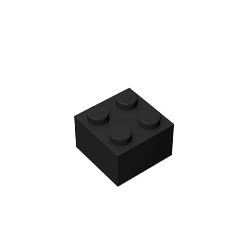 TTEHGB TOY Klassische Steine 2x2, 100 große Steine, kompatibel mit Pieces 3004, kreatives Spielset 100% kompatibel mit Allen großen Steinmarken, Farben: Schwarz TTEHGB TOY Klassische Steine 2x2, 100 große Steine, kompatibel mit Pieces 3004, kreatives Spielset 100% kompatibel mit Allen großen Steinmarken, Farben: Schwarz von TTEHGB TOY