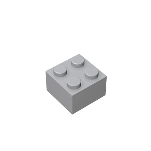 TTEHGB TOY Klassische Steine 2x2, 100 große Steine, kompatibel mit Pieces 3004, kreatives Spielset 100% kompatibel mit Allen großen Steinmarken, Farben: Hellgrau TTEHGB TOY Klassische Steine 2x2, 100 große Steine, kompatibel mit Pieces 3004, kreatives Spielset 100% kompatibel mit Allen großen Steinmarken, Farben: Hellgrau von TTEHGB TOY