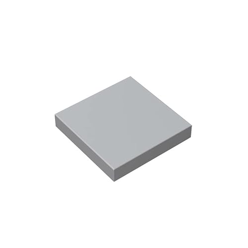 Klassischer Ziegelstein 2x2, 100 Teile, kompatibel mit Lego Brick 3068, kreatives Spielset – 100% kompatibel mit Lego und Allen großen Bausteinmarken, Farben:Light Gray von TTEHGB TOY