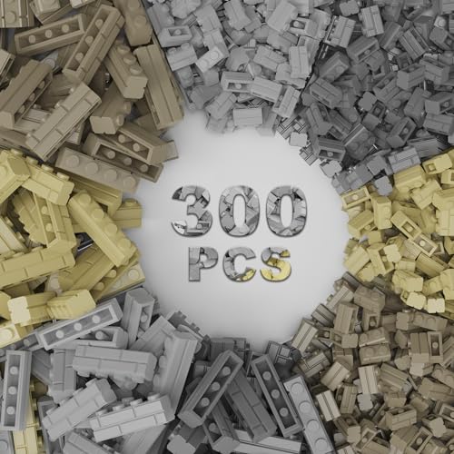 TTEHGB TOY 300 Stück Mauerwerks Profilsteine Mauersteine, Kompatibel mit Bauteilen und Teilen große Marken, Kreative Baustein Spielzeug für Jungen und Mädchen im Alter von 6, 7, 8, 9 und 10 Jahren TTEHGB TOY 300 Stück Mauerwerks Profilsteine Mauersteine, Kompatibel mit Bauteilen und Teilen große Marken, Kreative Baustein Spielzeug für Jungen und Mädchen im Alter von 6, 7, 8, 9 und 10 Jahren von TTEHGB TOY