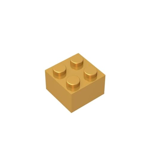 TTEHGB TOY Klassische Steine 2x2, 100 große Steine, kompatibel mit Pieces 3004, kreatives Spielset 100% kompatibel mit Allen großen Steinmarken, Farben:Golden TTEHGB TOY Klassische Steine 2x2, 100 große Steine, kompatibel mit Pieces 3004, kreatives Spielset 100% kompatibel mit Allen großen Steinmarken, Farben:Golden von TTEHGB TOY