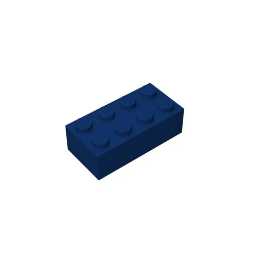 TTEHGB TOY Klassischer Bulk Brick Block 2x4, 100 Stück Baustein Dunkelblau, Kompatibel mit Teilen 3001, Kreative Spielset – Kompatibel mit Großen Marken Farben: Dunkelblau von TTEHGB TOY