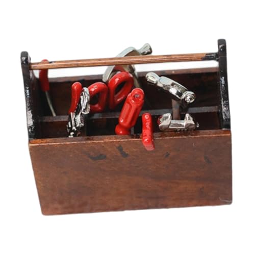 TTETTZ 1/12 Puppenhaus Reparatur Werkzeugkasten, Realistische Sammlungen, Bastelspielzeug TTETTZ 1/12 Puppenhaus Reparatur Werkzeugkasten, Realistische Sammlungen, Bastelspielzeug von TTETTZ