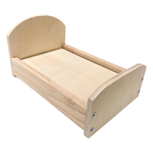 TTETTZ 1/12 Skala Dollhouse Bett Einzelbett für kreative Mikrolandschaftsprojekte, Holz TTETTZ 1/12 Skala Dollhouse Bett Einzelbett für kreative Mikrolandschaftsprojekte, Holz von TTETTZ