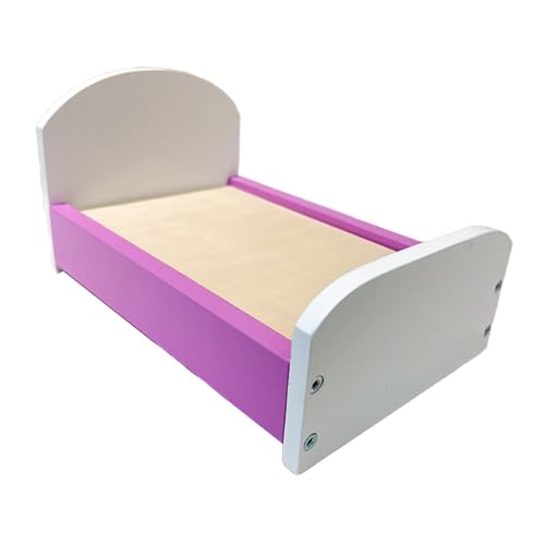 TTETTZ 1/12 Skala Dollhouse Bett Einzelbett für kreative Mikrolandschaftsprojekte, Lila TTETTZ 1/12 Skala Dollhouse Bett Einzelbett für kreative Mikrolandschaftsprojekte, Lila von TTETTZ