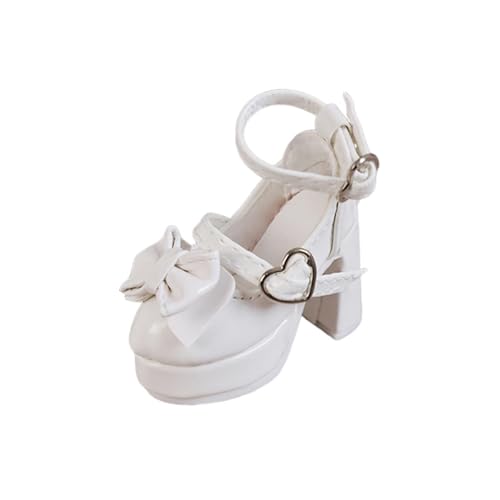 TTETTZ 1/4 Maßstab Schuhe für Puppen, Mini Zubehör, Herzschnalle Design, für Actionfiguren, Weiß TTETTZ 1/4 Maßstab Schuhe für Puppen, Mini Zubehör, Herzschnalle Design, für Actionfiguren, Weiß von TTETTZ