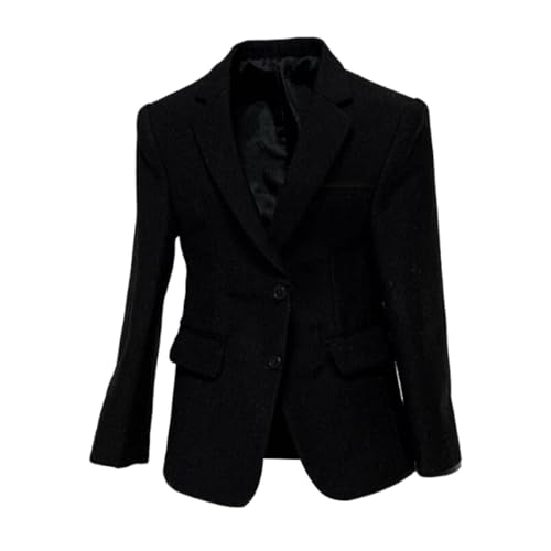 TTETTZ 1/6 Männliche Figur Outfit, Anzugmantel für Actionfiguren, Miniaturzubehör für 12 Zoll Figuren, Schwarz von TTETTZ