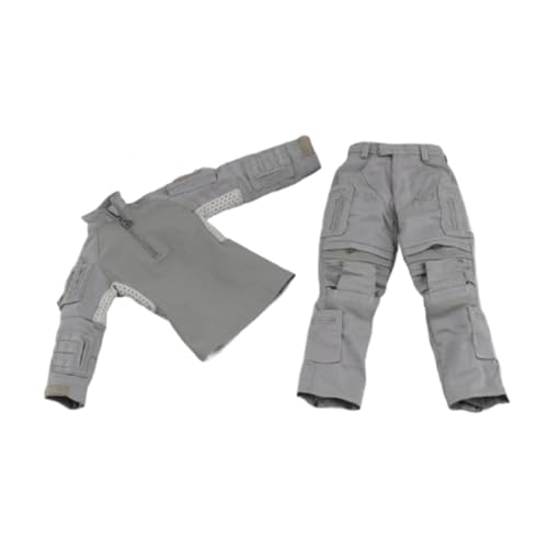 TTETTZ 1/6 Maßnahme Action Abbildung Uniform Set Mini Stylish 12 Puppenoutfits (grau) von TTETTZ