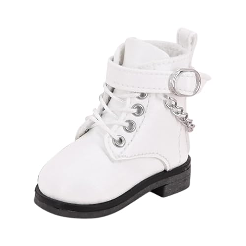 TTETTZ 1/6 Skala Hohe Stiefel für Puppen, Kostümzubehör Und Fotorequisiten für 12 Zoll Figuren, Weiß von TTETTZ