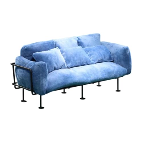 TTETTZ 1/6 Skala Sofa für Puppenhaus Zubehör Miniaturmöbel für 12 Zoll Figuren, Blau TTETTZ 1/6 Skala Sofa für Puppenhaus Zubehör Miniaturmöbel für 12 Zoll Figuren, Blau von TTETTZ