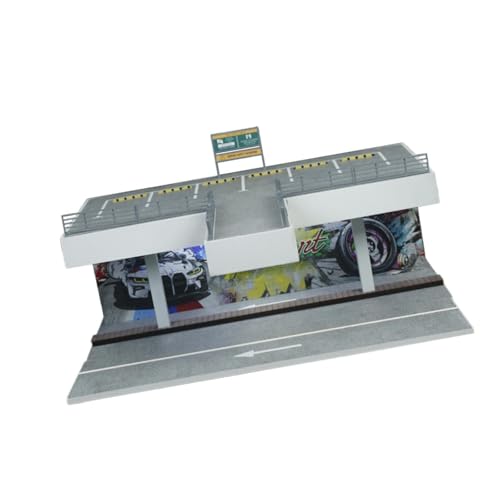 TTETTZ 1/64 Doppelschicht Open Air Parkplatzmodell für Modellsammler Sportwagen von TTETTZ