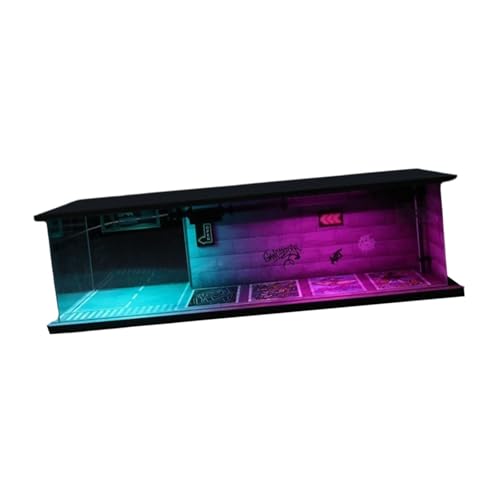 TTETTZ 1/64 Fahrzeuggarage Modellvitrine mit LED Licht Und Abdeckung für Spielzeugautos TTETTZ 1/64 Fahrzeuggarage Modellvitrine mit LED Licht Und Abdeckung für Spielzeugautos von TTETTZ