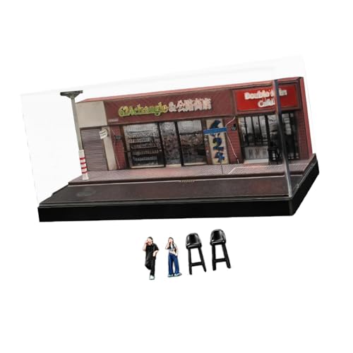 TTETTZ 1/64 Maßstab Modell Convenience Store Simulation Miniatur Szene Vitrine TTETTZ 1/64 Maßstab Modell Convenience Store Simulation Miniatur Szene Vitrine von TTETTZ