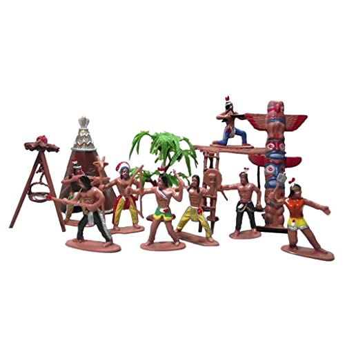 TTETTZ 1 Set Menschen Figuren West Indian Modell Cowboy Kinder Szene von TTETTZ