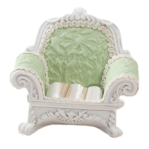 TTETTZ 1:12 Puppenhaus Einzelsofa Miniatur Aus Harz Und Textil für Wohnzimmer 3,9 X 3,3 Zoll, Hellgrün TTETTZ 1:12 Puppenhaus Einzelsofa Miniatur Aus Harz Und Textil für Wohnzimmer 3,9 X 3,3 Zoll, Hellgrün von TTETTZ