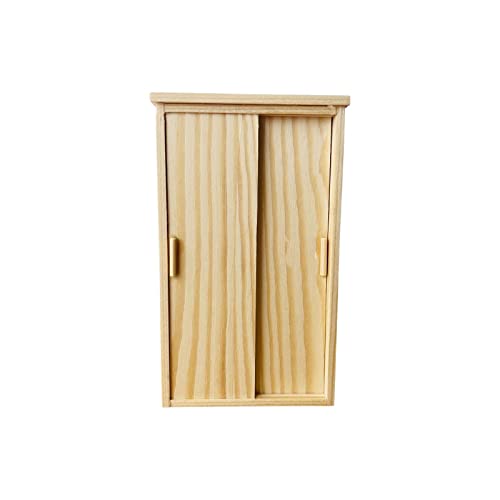 TTETTZ 1:12 Puppenhaus Kleiderschrank Doppel Schiebetür Modell Moderne TTETTZ 1:12 Puppenhaus Kleiderschrank Doppel Schiebetür Modell Moderne von TTETTZ