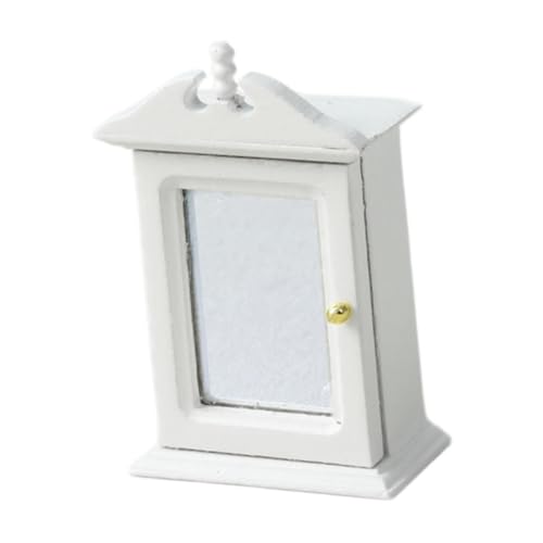 TTETTZ 1:12 Puppenhaus Möbelstück, Holzschrank für Badezimmer Und Schlafzimmer, Weiß TTETTZ 1:12 Puppenhaus Möbelstück, Holzschrank für Badezimmer Und Schlafzimmer, Weiß von TTETTZ
