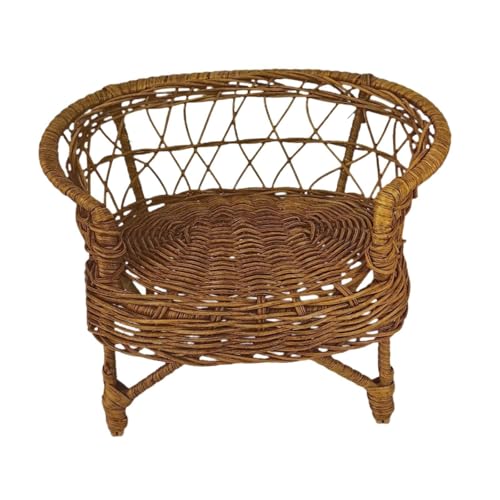 TTETTZ 1:12 Puppenhaus Rattanstuhl Miniatur Handwerk Rollenspiel Spielzeug Ornamente TTETTZ 1:12 Puppenhaus Rattanstuhl Miniatur Handwerk Rollenspiel Spielzeug Ornamente von TTETTZ