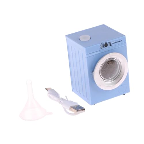 TTETTZ 1:12 Puppenhaus Zubehör Trommelwaschmaschine für Miniaturmöbel, Blau TTETTZ 1:12 Puppenhaus Zubehör Trommelwaschmaschine für Miniaturmöbel, Blau von TTETTZ