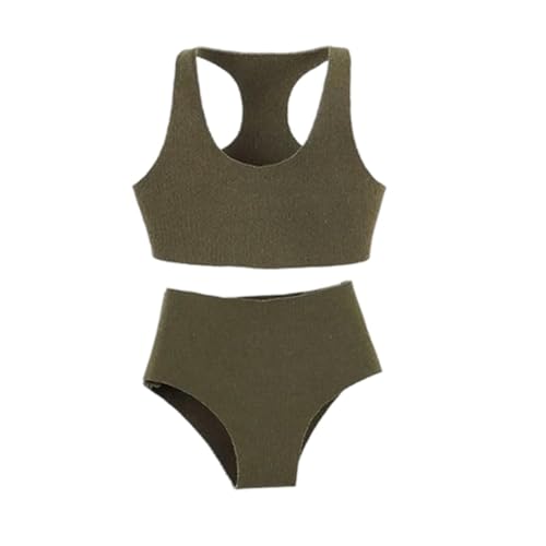 TTETTZ 1:12 Sport-Outfit für Puppen, Tanktop und Shorts Set für 6 Zoll Figuren, GrÜn von TTETTZ