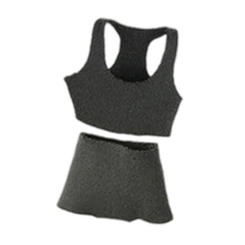 TTETTZ 1:12 Sportweste Shorts Set, Mini Kleidung, Weiches Anzieh Leichtgewicht, Modepuppen Modell Kleidung für Weibliche Actionfigur, Grau TTETTZ 1:12 Sportweste Shorts Set, Mini Kleidung, Weiches Anzieh Leichtgewicht, Modepuppen Modell Kleidung für Weibliche Actionfigur, Grau von TTETTZ