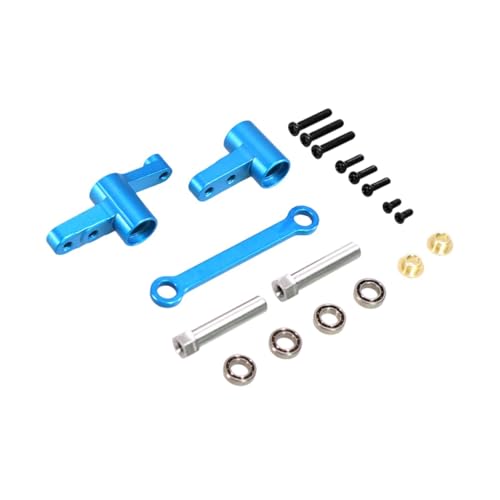 TTETTZ 1:14 bürstenloser RC -Autolenker Kit Metall -Upgrade Ersatzteile Hochleistungs Easy Installation RC -Autos für H14BM, Blau von TTETTZ