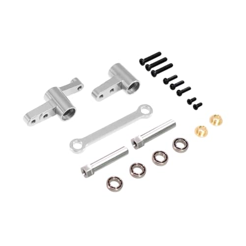 TTETTZ 1:14 bürstenloser RC -Autolenker Kit Metall -Upgrade Ersatzteile Hochleistungs Easy Installation RC -Autos für H14BM, Silber von TTETTZ