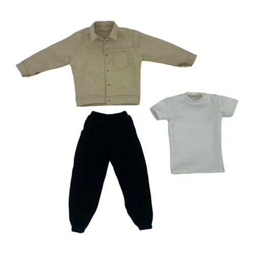 TTETTZ 1:6 Actionfigur Bekleidung für Männer, Mini Kostüme Und Anzüge für Puppen, Khaki TTETTZ 1:6 Actionfigur Bekleidung für Männer, Mini Kostüme Und Anzüge für Puppen, Khaki von TTETTZ