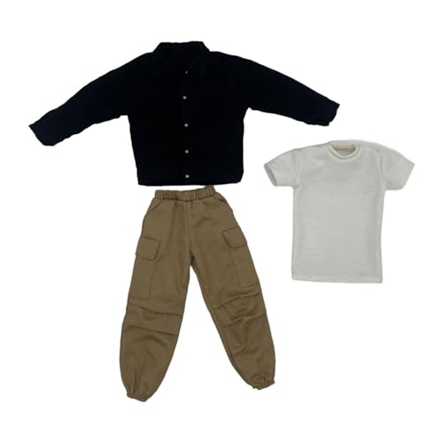 TTETTZ 1:6 Actionfigur Bekleidung für Männer, Mini Kostüme Und Anzüge für Puppen, Schwarz TTETTZ 1:6 Actionfigur Bekleidung für Männer, Mini Kostüme Und Anzüge für Puppen, Schwarz von TTETTZ