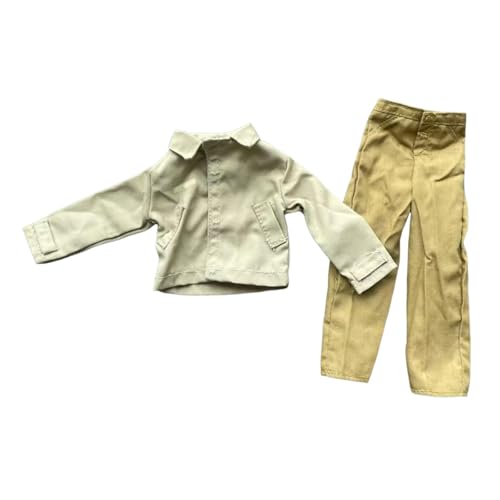 TTETTZ 1:6 Jacke mit Hose Uniformen Anzug Casual Retro Realistische Langarm Top von TTETTZ