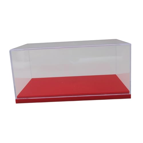 TTETTZ 1:64 Spielzeugautos Aufbewahrungsvitrine, Acrylbox für Sammlungen, Ausstellungsstand für Figuren, Rot TTETTZ 1:64 Spielzeugautos Aufbewahrungsvitrine, Acrylbox für Sammlungen, Ausstellungsstand für Figuren, Rot von TTETTZ