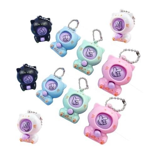TTETTZ 10 Stück Kleine Cartoon Tier Anhänger, Handtaschen Anhänger, Stein, Papier, Schere, Spiel TTETTZ 10 Stück Kleine Cartoon Tier Anhänger, Handtaschen Anhänger, Stein, Papier, Schere, Spiel von TTETTZ