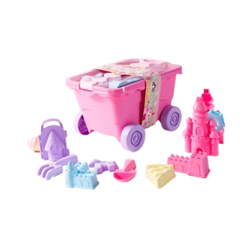 TTETTZ 11-teiliges Set für Sandspielzeug am Strand, Bausatz für Sandburgen, Spielzeug für Reisen mit Kindern, Rosa TTETTZ 11-teiliges Set für Sandspielzeug am Strand, Bausatz für Sandburgen, Spielzeug für Reisen mit Kindern, Rosa von TTETTZ
